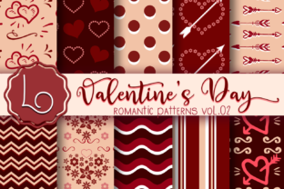 Download Valentine's Day Romantic Patterns Vol 02 - Romantic patterns Collection