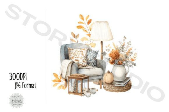 Download Cozy Home Decor Clipart Bundle - Deco Collection