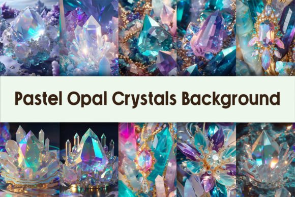 Download Pastel Opal Crystals Background - Crystals Collection