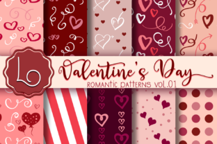 Download Valentine's Day Romantic Patterns Vol 01 - Romantic patterns Collection