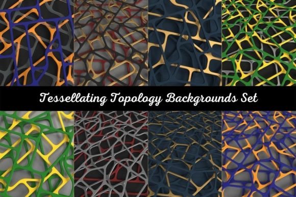 Download Tessellating Topology Backgrounds Set - Topology Collection